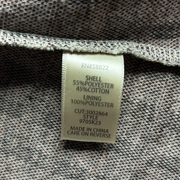 Max Studio Black White & Pink Plaid Tweed Blazer w/ Single Button Closure - Picture 6 of 10